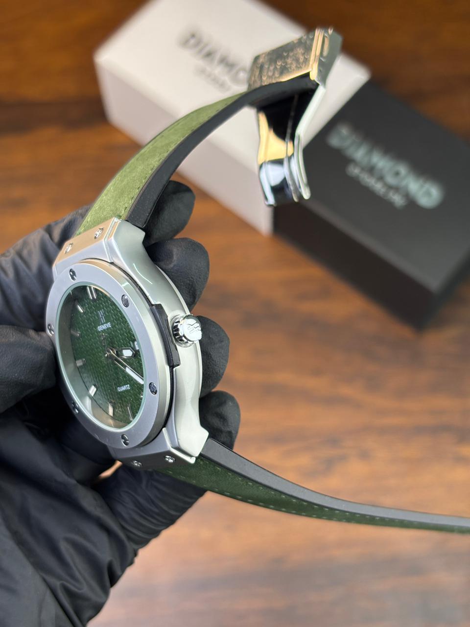 HB Strap Watch – Green with Green Dial