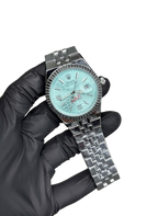 Rolex Watch 2025 Edition - Silver With Tiffany  Dial