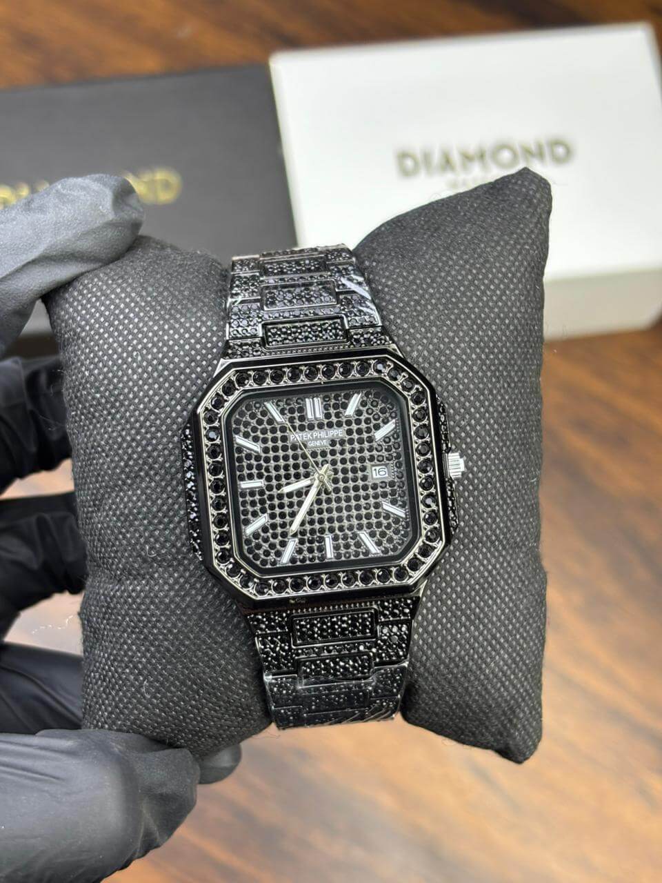 Patek Philippe Luxury Watch – Ful Black Stone