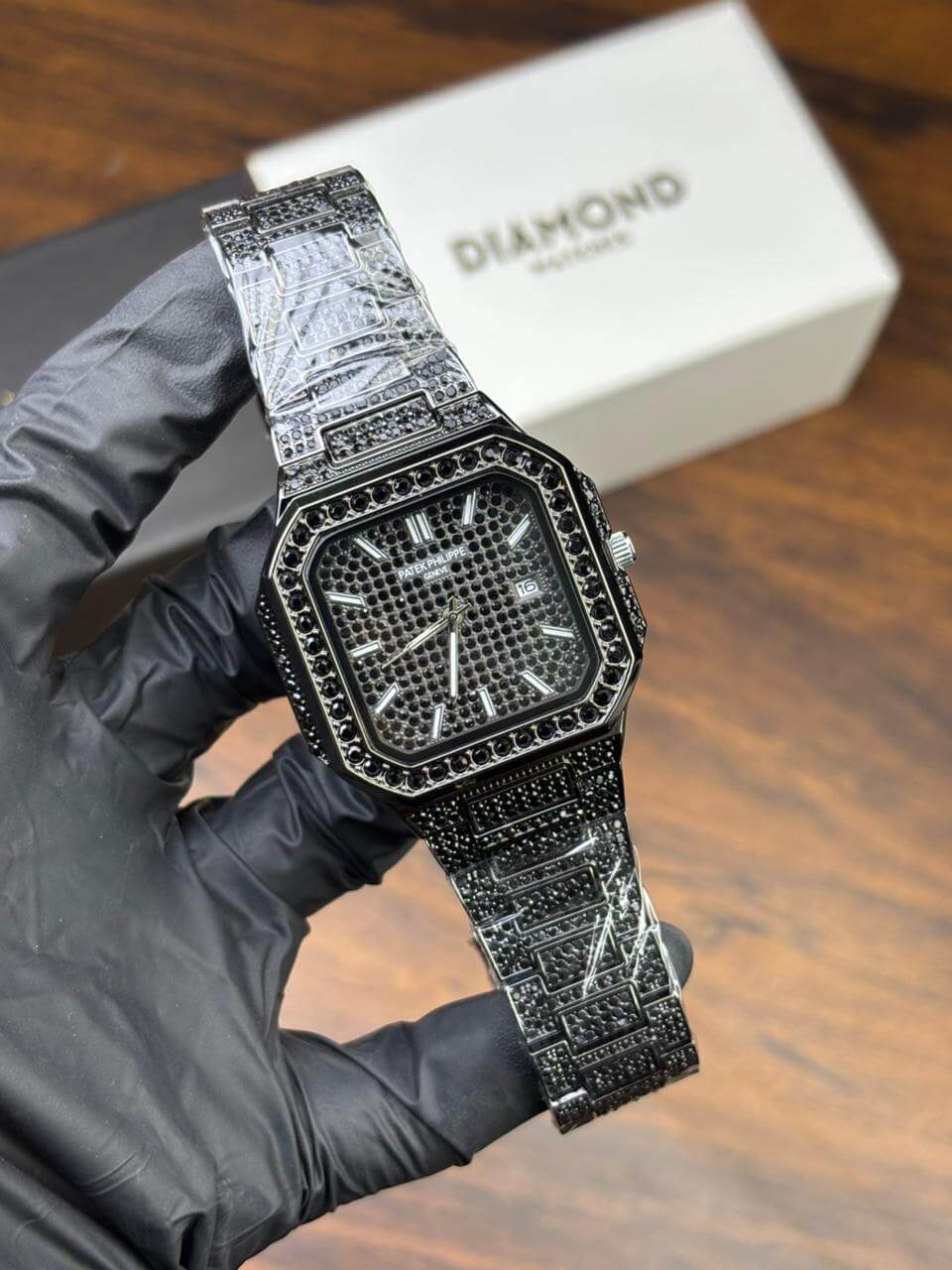 Patek Philippe Luxury Watch – Ful Black Stone