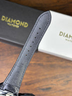 Patek Strap Watch – Black with Black Dial