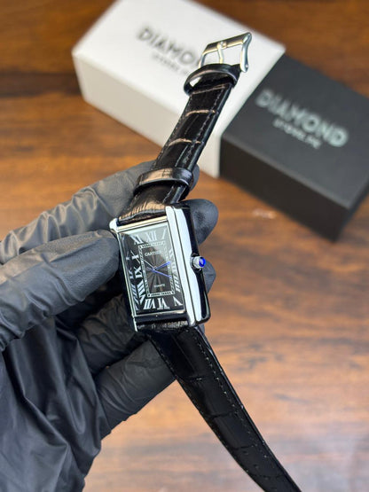 Cartier Tank – Black with Black Dial