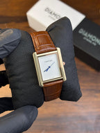 Cartier Tank – Brown with Plan White Dial