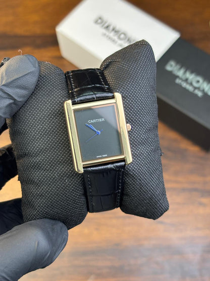 Cartier Tank – Black with Plan Black Dial