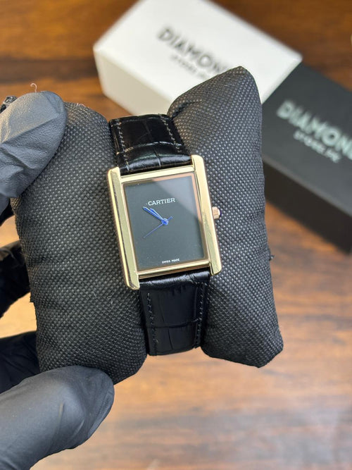 Cartier Tank – Black with Plan Black Dial