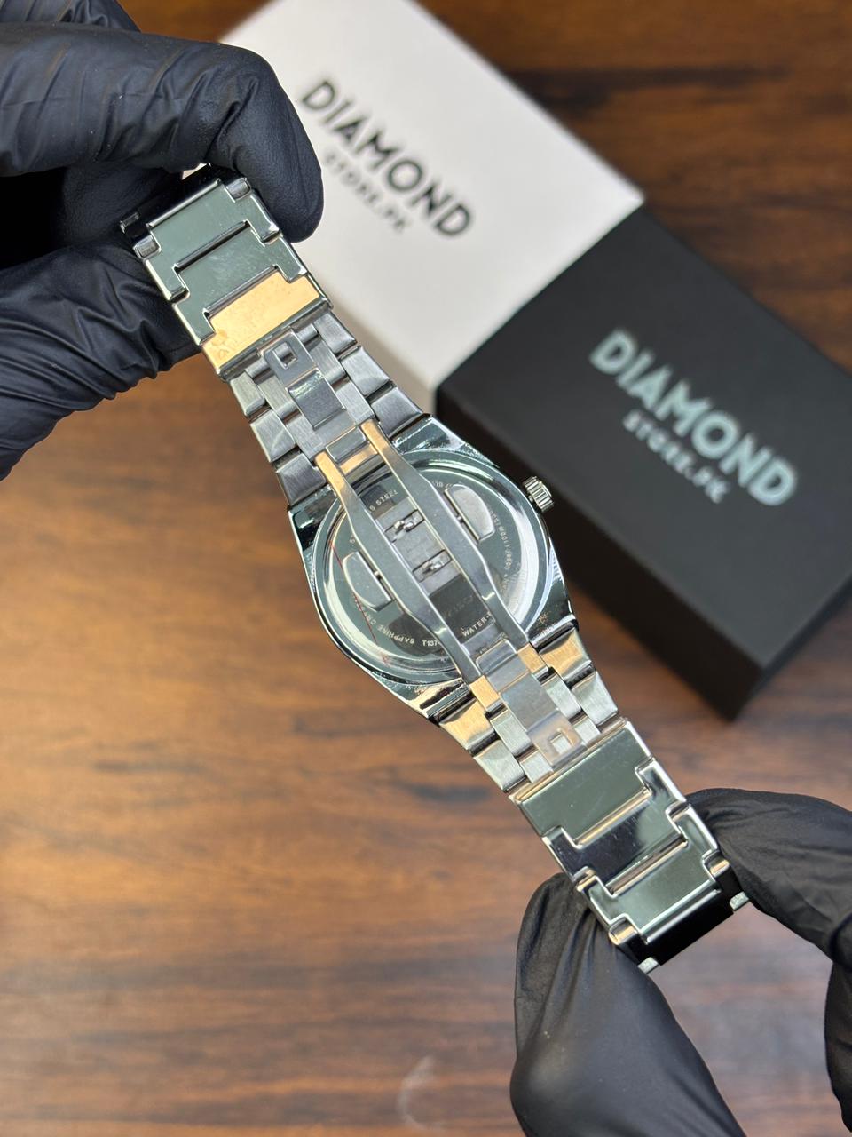 Tissot PRX Luxury Watch – Silver with Blue Dial