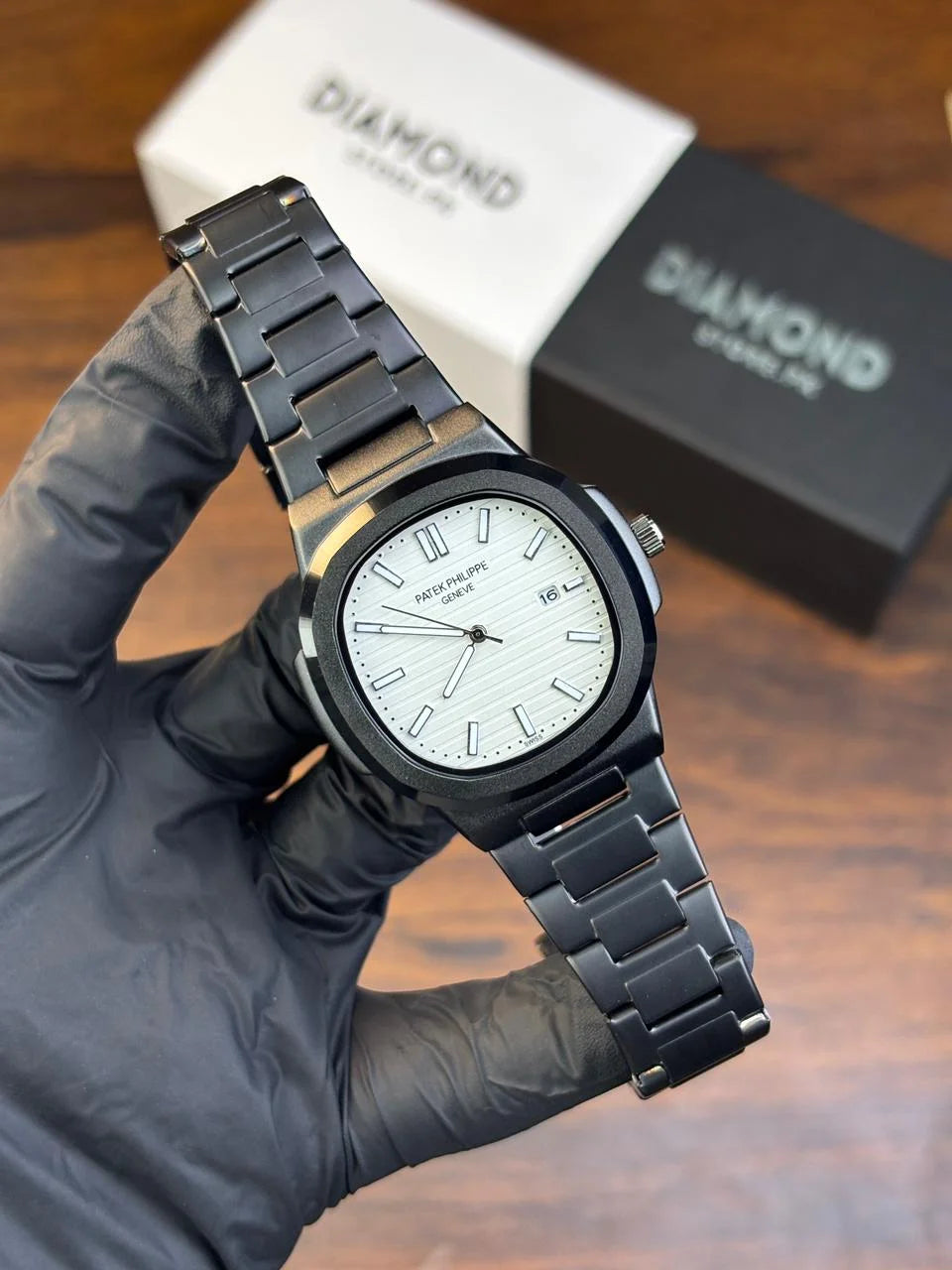 Patek Philippe Luxury Watch – Classic Full Black - White Dial