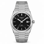 Tissot PRX Men’s Luxury Watch – Silver Steel, Black Dial