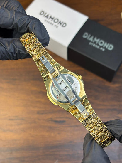 Patek Philippe Texture Watch – Golden With Black Dial